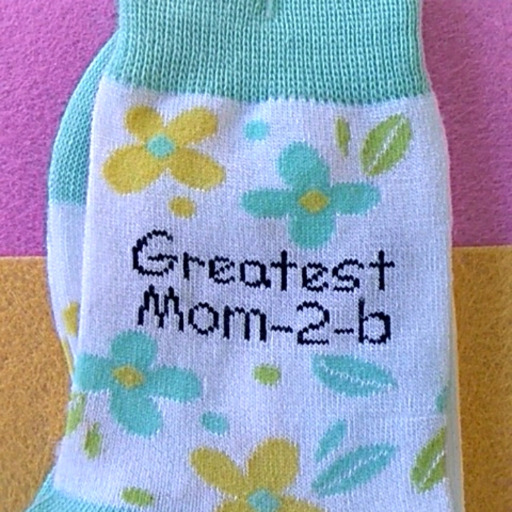 (3 for $20) NWT Mother's Day Sox (for a Mom-2-b)